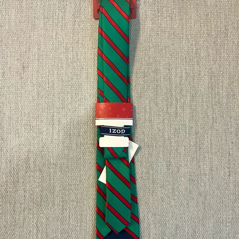 Festive Striped Boys Tie